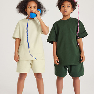 Camisetas Lisas al por Mayor de Alta Calidad, Estilo Oversize, 305 g/m², Ropa Urbana para Adultos y Niños, Camisetas Holgadas de Algodón Grueso - Product Image 3