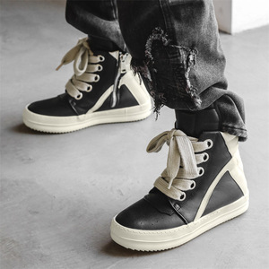 Botas Largas de Hombre de Caña Alta para Otoño Invierno, Estilo Retro, Motociclista, Deportivas, Casuales, Zapatillas de Moda Urbana, Calzado Robusto de Nicho - Product Image 4