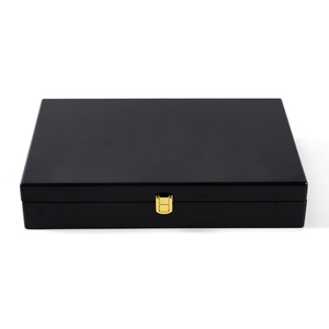 FAN Manufacturer Supplier Personalized Velvet Jewelry Storage <b>Box</b> <b>Black</b> Jewelry <b>Box</b> for Necklace Ring Earrings - Product Image 5