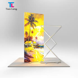 Cabina publicitaria de aluminio de montaje TianLang 10s con caja de luz LED para póster y soporte de exposición Seg - Product Image 6