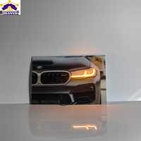 Bingkai Foto Mobil dengan Lampu Neon Seni Dinding Lukisan Dekoratif Kustom Dekorasi Dinding Mobil Sport untuk Dekorasi Rumah