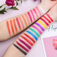 Palette de rouge à lèvres nude mat à haute pigmentation, végan, sans cruauté, étiquette privée personnalisée, maquillage de beauté