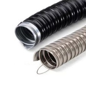 Tubo flexible WELLYA de acero galvanizado y PVC de 8 mm a 100 mm, funda de protección para cables. - Product Image 1