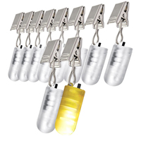 Mini lumières LED pour ballons alimentées par piles, crochets en S, pinces pour rideaux, lanternes en papier, mariage, Pâques, fête, remise de diplôme, Ramadan