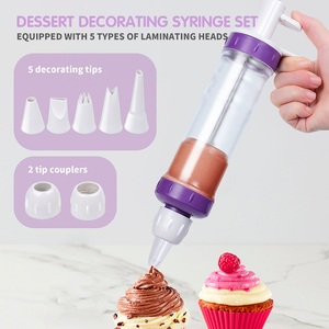 Stylo d'écriture crème 8 buses presse à biscuits cuisson en plastique gâteau au chocolat outil de décoration pistolet sparay <span class=keywords><strong>bricolage</strong></span> glaçage tuyauterie <span class=keywords><strong>seringue</strong></span> - Product Image 6