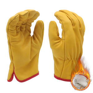 ENTE SAFETY Guantes de trabajo de cuero cálidos de invierno EN388 Guantes de conductor para seguridad ocupacional - Product Image 1