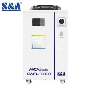 S & a CWFL-3000 alta performance máquina cnc inteligente dc glicol água resfriado resfriador