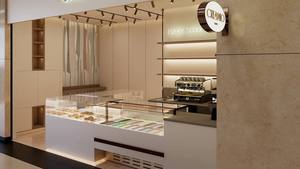 เคาน์เตอร์กาแฟเบเกอรี่ LED แบบกำหนดเองสุดหรู เฟอร์นิเจอร์บาร์คาเฟ่ทันสมัย ดีไซน์เคาน์เตอร์สแตนเลส เป็นมิตรกับสิ่งแวดล้อม - Product Image 3
