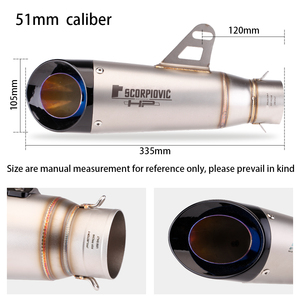 Pot d'Échappement de Rue SC Explosion en Acier Inoxydable Modifié pour MT09 Ninja400 CBR1000 Z1000 S1000RR C22 - Product Image 2