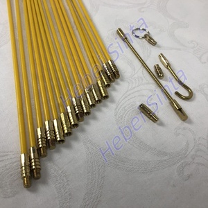 10 x <span class=keywords><strong>1</strong></span>米玻璃纤维推拉杆电缆杆套件，带灵活延长器/迷你眼/迷你挂钩和输送管 - Product Image 6