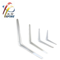 Supports d'étagère muraux modernes en fer en forme de L, légers, tailles personnalisées, revêtement en poudre blanche, pour meubles
