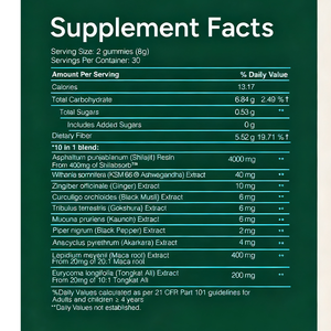 Integratore OEM/ODM 10-in-1 con Gommose alle Erbe, Muschio Marino, Shilajit e <span class=keywords><strong>Ashwagandha</strong></span> per Migliorare la Memoria e Aumentare l'Energia - Product Image 2