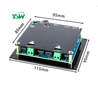 Amplificateur de puissance numérique BT Audio double canal haute puissance 2X100W classe D TDA7498 avec entrée carte TF/disque U