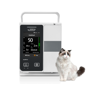 Bomba de infusión veterinaria Mindray AniFM 13 con pantalla táctil para uso en gatos en clínicas - Product Image 1
