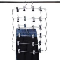 Cintres multifonctionnels pour jupes et pantalons cintres métalliques pliants multicouches peu encombrants avec clip en métal