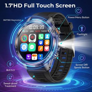 Montre connectée WiFi GPS Double caméra Appel vidéo Paiement NFC Suivi d'activité Boussole Batterie - Product Image 6