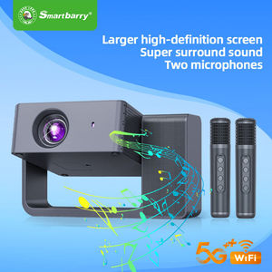 HT30 3D HD Home Theater Projector With Built-in Dual Microphone, Portable Karaoke Video Beamer For Family Party Compatible With - Product Image 6