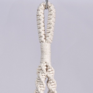 2 pièces/ensemble, panier suspendu pour plantes en coton tressé à la main, filet pour <span class=keywords><strong>pot</strong></span> <span class=keywords><strong>de</strong></span> fleurs, corde <span class=keywords><strong>de</strong></span> coton, style bohème, macramé - Product Image 6