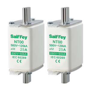 Cầu chì sứ SaiFFey NT00/RT16-00, loại HRC, kiểu dao, tốc độ chậm, giá cả cạnh tranh, đạt chứng nhận CE - Product Image 4