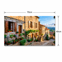 Impression sur toile polyester de paysage urbain européen, 70x40cm, sans cadre, peinture murale, affiche Giclée pour la décoration de la maison