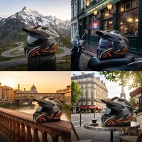 Nouveau casque de moto convertible 2026, formes convertibles variées, casque ABS adapté à toutes les saisons