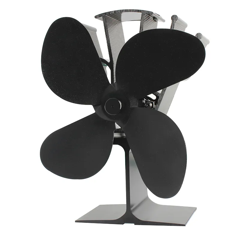 4-Blade Heat Powered Stove Fan for Fireplace Increases 80% More Warm air Than 2 Blade Fan- Eco Friendly