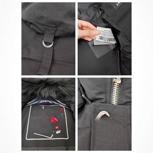 Modèle de veste Moose Scissor # Manteau décontracté unisexe 0506 à capuche avec fermeture éclair, coupe-vent, résistant au froid, pour le ski en extérieur, emballage en tambour - Product Image 5