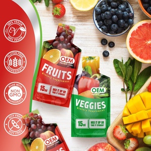 OEM Özel Etiketli Meyve ve Sebze Takviyesi Meyve ve Sebze Suyu Jeli, Doğal Enerji İçin Vitaminli - Product Image 6