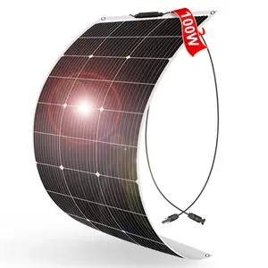 Dokio semiflessibile 12V 100W Mono pannello solare flessibile per auto batteria & barca & casa 200w 400w 1000w pannello solare
