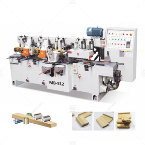 Raboteuse automatique de profil de meuble multi-têtes de moulage coupe-bois à six broches machine à mouler les quatre côtés - Product Image 1