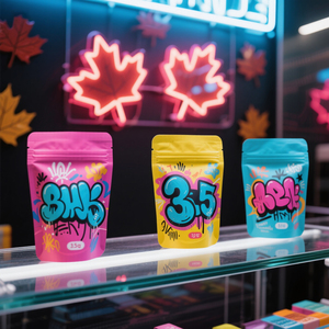 Custom Printed Resealable Ziplock Stand up <strong>Pouches</strong> 3.5G Aluminum Food Smell Proof Packaging Mylar Plastic Bags - Product Image 4