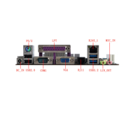 ELSKY nueva placa base barebones J6412 VGA LVDS 2LAN * RJ45/RJ11 NGFF1(M.2) LPT/PCI/PS COM/RS232 6 * USB 20Pin ATX placa base