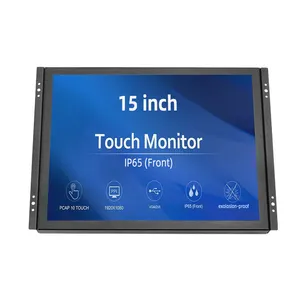 Open Industriële Monitor 11.6 "15" 17 "19" Inch Industriële Lcd Touch Monitor Usb Multi-Touch Ingebouwde Capacitieve Monitor