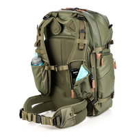 Mochila personalizada vintage impermeable de poliéster modular con cremallera, duradera y portátil de 32L para cámara DSLR, para viajes, senderismo y fotografía.