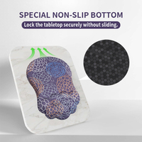 Tapis de souris de jeu en mousse à mémoire de forme PORON avec repose-poignet, base antidérapante, couleurs personnalisables, logo disponible en stock - Marque SANXING 301x198mm