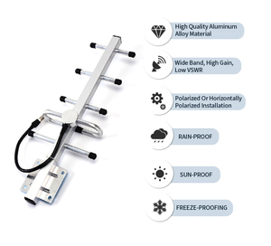 Khuếch đại tăng cao 5dBi 8dBi 9dBi 18dBi bên ngoài maledual TS9 Omni hướng toplink Yagi Ăng ten 3G 4G 2G LTE Antena - Product Image 3