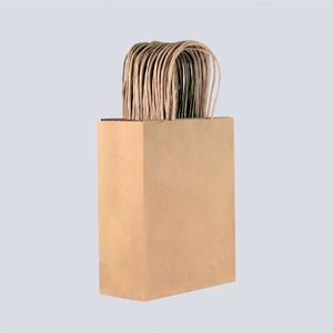 Bolsa de papel de cuero de vaca amarilla con base cuadrada, a prueba de aceite, para llevar, para envasado de alimentos como té con leche, café y fideos, venta al por mayor de fábrica - Product Image 5