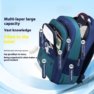 Sac à dos scolaire résistant à l'eau pour collège, motif étoile, en peluche, sac à dos de voyage, fermeture éclair, polyester, pour filles, garçons, femmes - Product Image 6