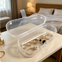 Boîte de rangement en plastique transparente, boîte en PP, vente en gros de contenants en PP, boîte de rangement rectangulaire miniature de haute qualité, vente en gros en vrac