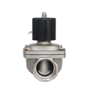 Válvula solenoide elétrica de 2 polegadas, válvula solenoide de aço inoxidável de alta pressão dn50, 2w-500-50, mini atuador elétrico de acção direta