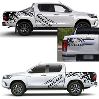 Autocollants de voiture YCSUNZ pour Hilux Navara D-max Amarok 2015-2020, autocollants graphiques en vinyle pour le côté du véhicule, accessoires personnalisés