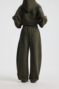 Nueva Colección Otoño/Invierno, Pantalones Deportivos Gruesos 100% Algodón Preencogido para Hombre, Pantalones Holgados de Estilo Urbano con Forro Polar - Product Image 2