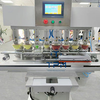 TPM 8 couleurs en plastique métal machine à laver four à micro-ondes panneau imprimante machine de tampographie
