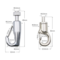 Pince flexible en acier inoxydable pour câble en fer zingué, montage au plafond, suspension de câble, crochet suspendu, éclairage