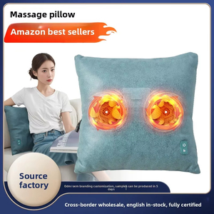 Almohadilla de soporte para espalda y cuello con calefacción eléctrica recargable y masaje mecánico – perfecta para el hogar, el coche o la oficina. - Product Image 4