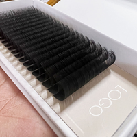 Vente en gros de plateaux d'extensions de cils en cachemire 03 05 07, courbures J B C CC D M L, marque privée, plateaux de cils individuels en velours pour volume, fournisseur