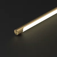 Lámparas de Pared LED Modernas Minimalistas de Latón Macizo, Luz Lineal de Tira Larga, Alto CRI 90, 50000 Horas de Vida Útil, para Sala de Estar, Fondo de TV