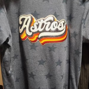 Prensa de calor bordado completo Astros parches bolsas personalizadas Houston Astros ropa hierro en Astros parche de lentejuelas - Product Image 3