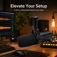 Mikrofon Studio Dinamis SM7B - Mikrofon XLR untuk Podcast, Streaming, Rekaman Vokal & Siaran, Audio Hangat dan Jernih