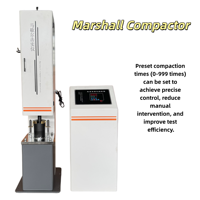 Compactador Eléctrico Marshall de Alta Calidad, 1 Año de Garantía, Equipo de Prueba de Asfalto